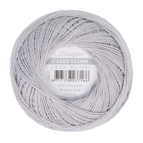 Kordonek Candy Floss 20g, 074 szary