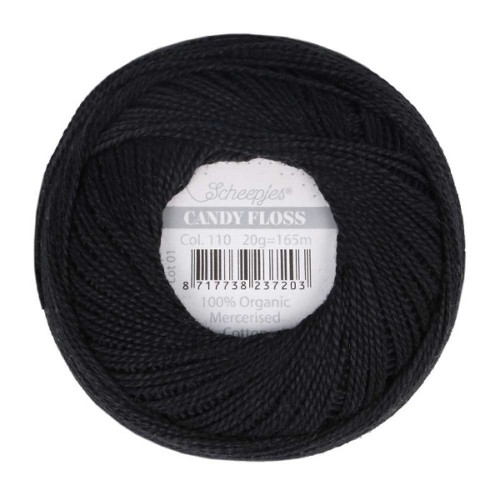 Kordonek Candy Floss 20g, 110 czarny