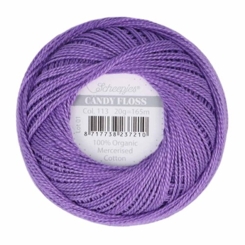 Kordonek Candy Floss 20g, 113 fioletowy