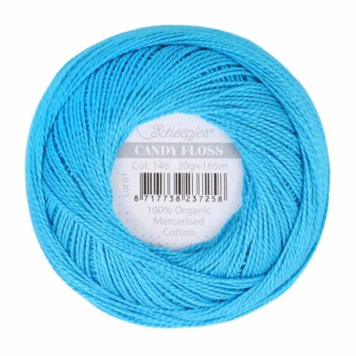 Kordonek Candy Floss 20g, 146 żywy niebieski