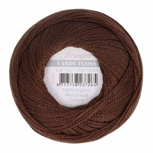 Kordonek Candy Floss 20g, 162 czarna kawa