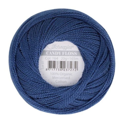Kordonek Candy Floss 20g, 164 ciemny niebieski