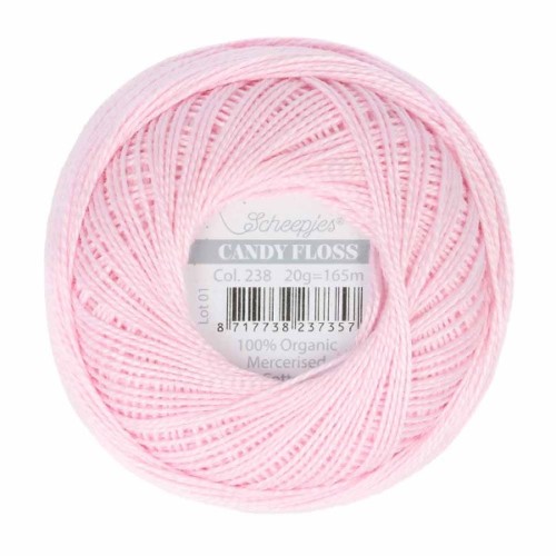 Kordonek Candy Floss 20g, 238 jasny róż