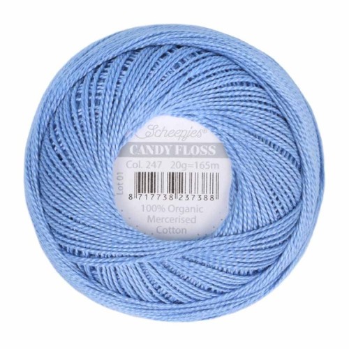 Kordonek Candy Floss 20g, 247 niebieski