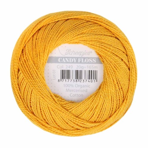 Kordonek Candy Floss 20g, 249 szafran