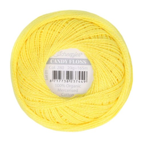 Kordonek Candy Floss 20g, 280 cytrynowy