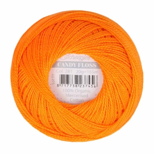 Kordonek Candy Floss 20g, 281 mandarynka