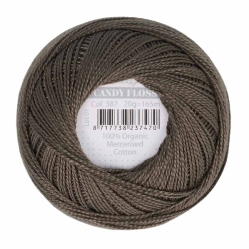 Kordonek Candy Floss 20g, 387 ciemna oliwka
