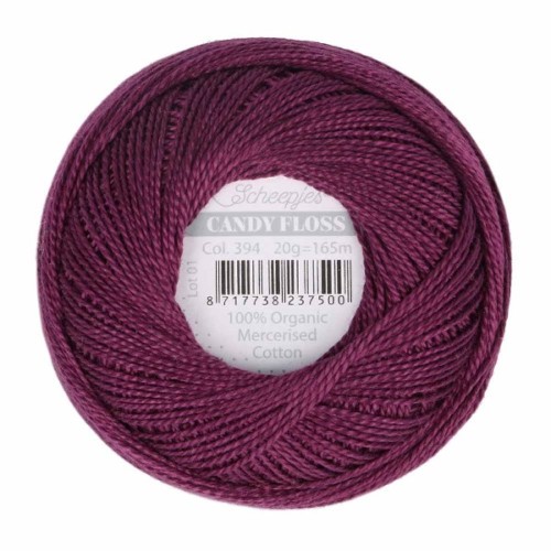 Kordonek Candy Floss 20g, 394 zgaszona purpura