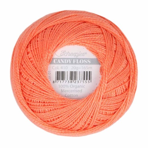 Kordonek Candy Floss 20g, 410 nasycony koral