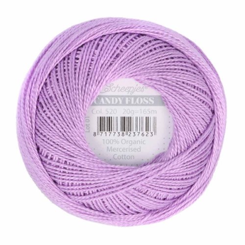 Kordonek Candy Floss 20g, 520 lawenda