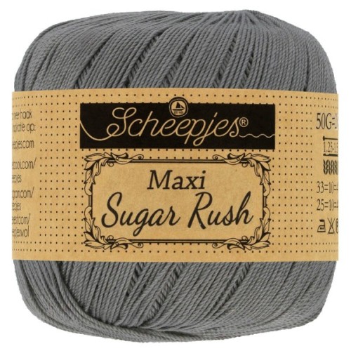 Kordonek Maxi Sugar Rush 242 metaliczny szary