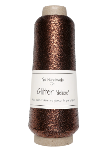 Nić metalizowana Glitter Deluxe, 18102 miedziany brąz