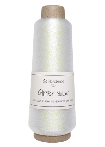 Nić metalizowana Glitter Deluxe, 18104 biały