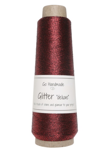 Nić metalizowana Glitter Deluxe, 18105 bordowy