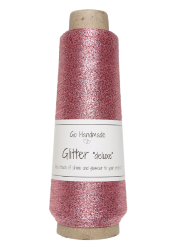 Nić metalizowana Glitter Deluxe, 18106 brudny róż