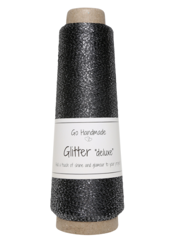 Nić metalizowana Glitter Deluxe, 18107 czarny
