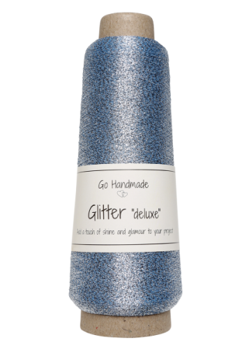 Nić metalizowana Glitter Deluxe, 18111 lodowy błękit