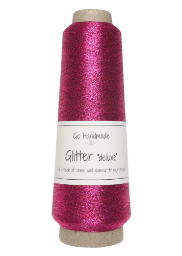 Nić metalizowana Glitter Deluxe, 18112 fuksja