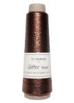Nić metalizowana Glitter Deluxe, 18122 miedziany brąz