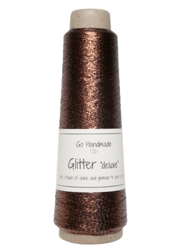 Nić metalizowana Glitter Deluxe, 18122 miedziany brąz