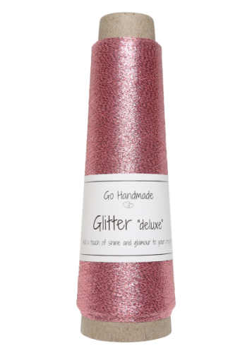 Nić metalizowana Glitter Deluxe, 18126 brudny róż