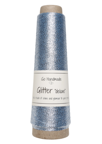 Nić metalizowana Glitter Deluxe, 18131 lodowy błękit