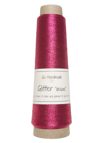 Nić metalizowana Glitter Deluxe, 18132 fuksja