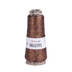 Nić metalizowana Yarn Art Paillettes z cekinami 8005 miedziany