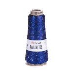 Nić metalizowana Yarn Art Paillettes z cekinami 8008 chabrowy