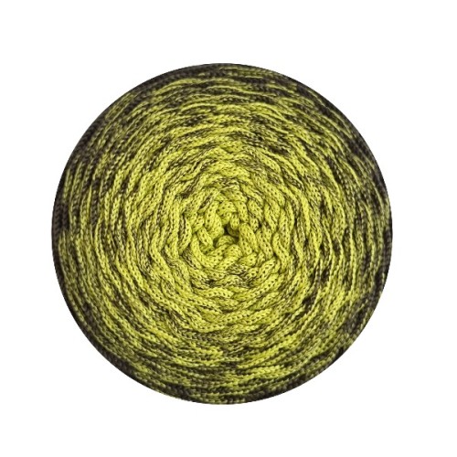 sznurek poliestrowy 3 mm ombre khaki limonka