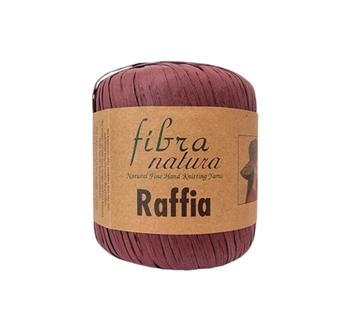 Przędza Raffia Fibra Natura 116-03 bordowo-brązowy, Fibra Natura