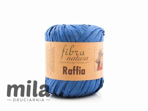 Przędza Raffia Fibra Natura 116-13 ciemny niebieski