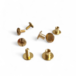 Nity wkręcane, komplet 4 szt, 9x9 złoty