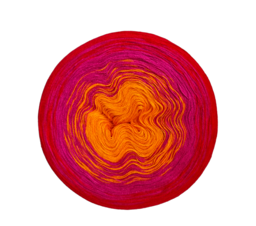 OMBRE Classic MO72 /ORANŻ, GORĄCY RÓŻ, CZERWONY/