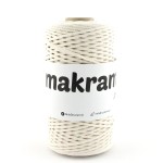 Sznurek MAKRAMA by Mila 2 mm, 200m 01 naturalny/ecru