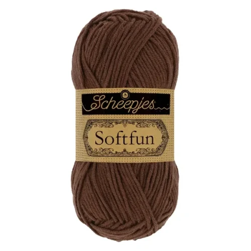 Włóczka Scheepjes Softfun 2491 brąz