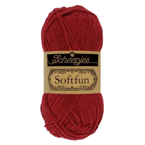 Włóczka Scheepjes Softfun 2492 bordo