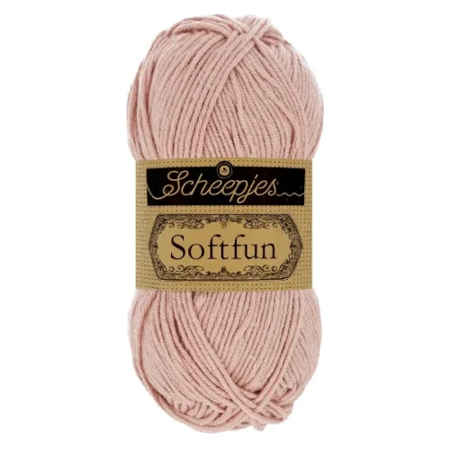 Włóczka Scheepjes Softfun 2612 brudny róż