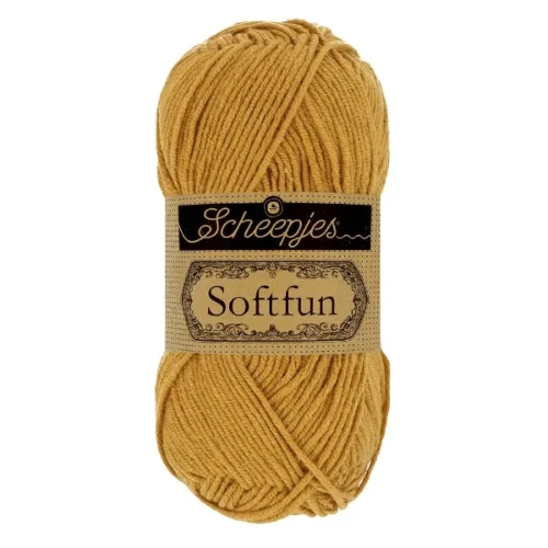 Włóczka Scheepjes Softfun 2621 musztarda