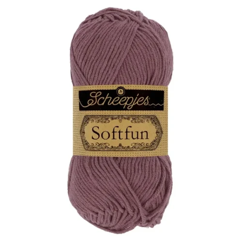 Włóczka Scheepjes Softfun 2624 brudny wrzos