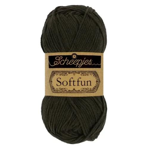 Włóczka Scheepjes Softfun 2628 węgiel drzewny