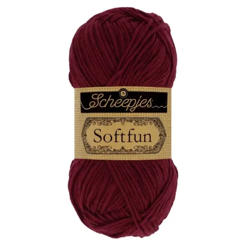 Włóczka Scheepjes Softfun 2637 mahoń