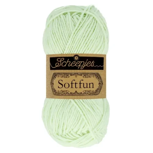 Włóczka Scheepjes Softfun 2639 zielona herbata