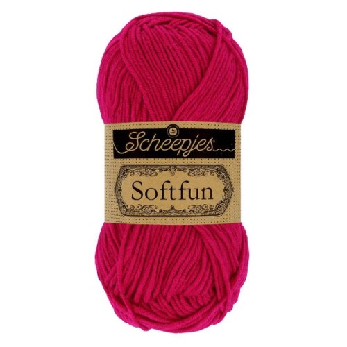 Włóczka Scheepjes Softfun 2655 wiśnia