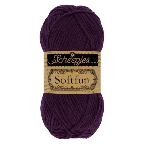 Włóczka Scheepjes Softfun 2656 oberżyna
