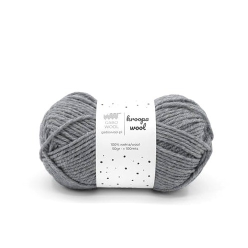 Włóczka GABO KROOPA WOOL 0403 szary