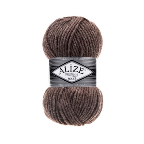 Włóczka Alize Superlana MAXI 240 mleczny brąz