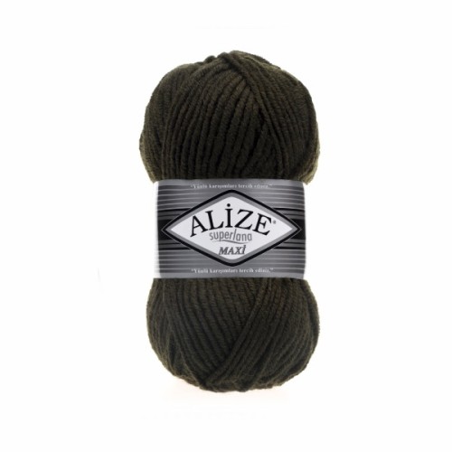 Włóczka Alize Superlana MAXI 241 ciemny las