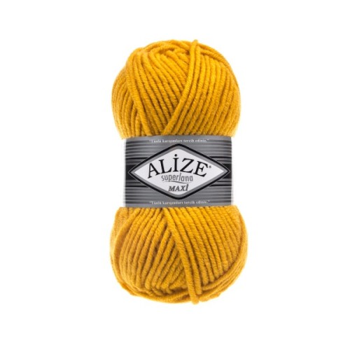 Włóczka Alize Superlana MAXI 488 żółty